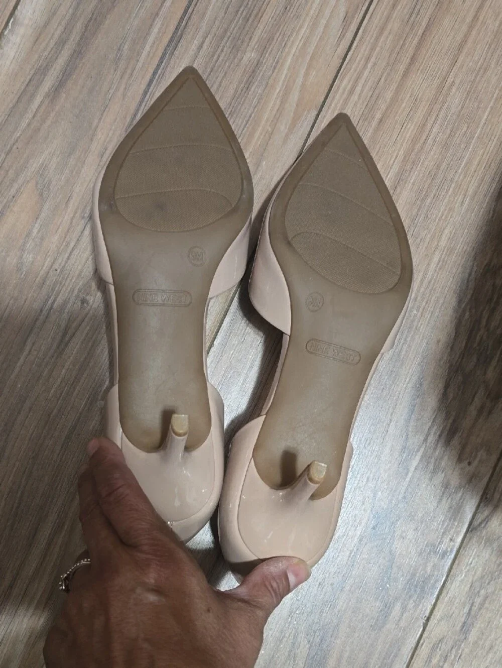 Nine West Blush Patent Pointed-Toe D'Orsay Pumps